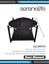 SereneLife SLCARFP54 Outdoor Wood Fire Pit User manual