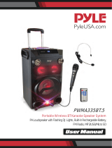 Pyle PWMA335BT.5 Portable Wireless BT Karaoke Speaker System User manual