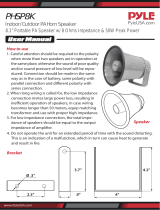 Pyle PHSP8K Indoor/Outdoor PA Horn Speaker User manual