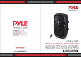 Pyle PPHP1037UB Wireless BT Loudspeaker PA Cabinet Speaker System User manual