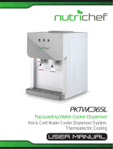 NutriChef PKTWC36SL Top Loading Water Cooler Dispenser User manual