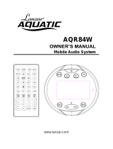 Lanzar AQR84W Owner's manual
