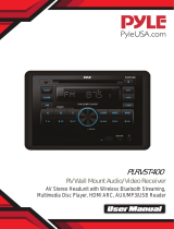 Pyle RV Wall Mount Audio/Video Receiver PLRVST400 User manual
