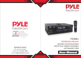 PyleHome 300 Watt Stero Receiver User manual