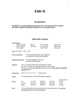 Motion Sound KBR-M User manual