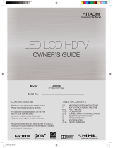 Hitachi LE40K507 Owner's manual