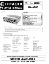 Hitachi HA-6800 User manual