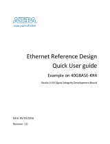 Altera 40GBASE-KR4 Quick User Manual