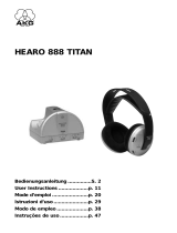 AKG HEARO 888 TITAN Owner's manual