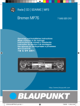 Blaupunkt BREMEN MP76 US Owner's manual