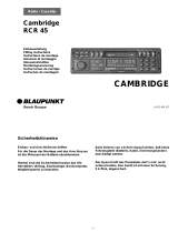 Blaupunkt CAMBRIDGE RCR 45 Owner's manual
