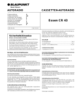 Blaupunkt ESSEN CR 43 Owner's manual