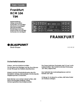 Blaupunkt FRANKFURT RCM 104 Owner's manual