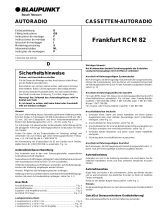 Blaupunkt FRANKFURT RCM82 Owner's manual