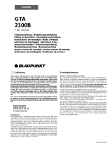 Blaupunkt GTA 2100B Owner's manual
