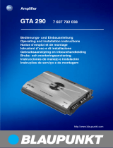 Blaupunkt gta 290 Owner's manual