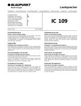 Blaupunkt IC 109 Owner's manual