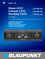 Blaupunkt ORLANDO CD72 US Owner's manual