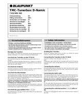Blaupunkt TMC-TUNERBOX D-NAMIC Owner's manual