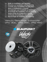 Blaupunkt VELOCITY REFERENCE SUBWOOFER VPW 380 Owner's manual