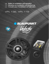 Blaupunkt vpc 132 velocity Owner's manual