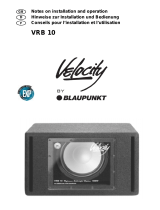 Blaupunkt VELOCITY VRB 10 Owner's manual
