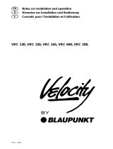 Blaupunkt VRC 130 VELOCITY Owner's manual