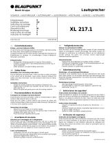 Blaupunkt xl 217 set Owner's manual
