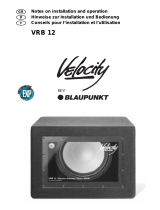 Blaupunkt VELOCITY VRB 12 Owner's manual