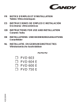 Candy PVD 600 Owner's manual