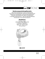 Clatronic HM 2737 Owner's manual