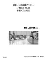 De Dietrich DRC725JE Owner's manual