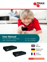 Triax 310039 User manual