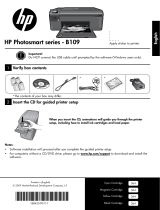 HP PHOTOSMART B109F Owner's manual