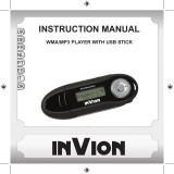 Invion WMA MP3 PLAYER WITH USB STICK Owner's manual