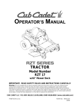 Cub Cadet RZT 17 Owner's manual