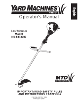 MTD MCT333707 Owner's manual
