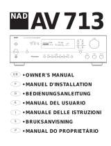 NAD 713 Owner's manual