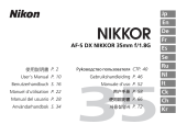 Nikon NIKKOR AF-S DX NIKKOR 35MM F 1.8G Owner's manual