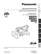 Panasonic AG-VX200P Owner's manual