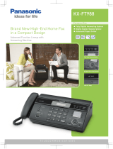 Panasonic KX-FT988 Owner's manual