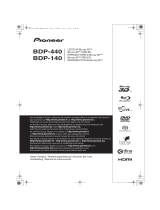 Pioneer BDP-140 SOUNDWARE XS DIGITAL CINEMA Owner's manual