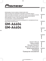 Pioneer GM-A6604 User manual
