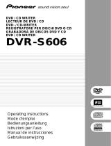 Pioneer DVR-S606 Owner's manual