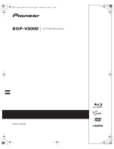 Pioneer BDP-V6000 Owner's manual