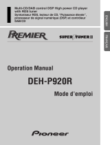 Pioneer DEH-P920R Owner's manual