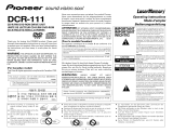 Pioneer DCR-111 Owner's manual