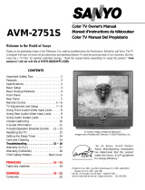 Sanyo AVM-2751S User manual