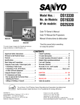 Sanyo CRT Television DS13330 User manual