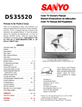 Sanyo DS35520 Owner's manual